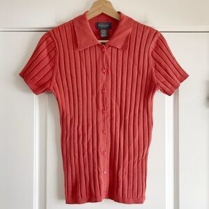 Vintage Van Heusen Knit Button Down - M